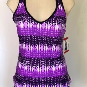 Workout top, Swimwear Tankini Top- New! size M